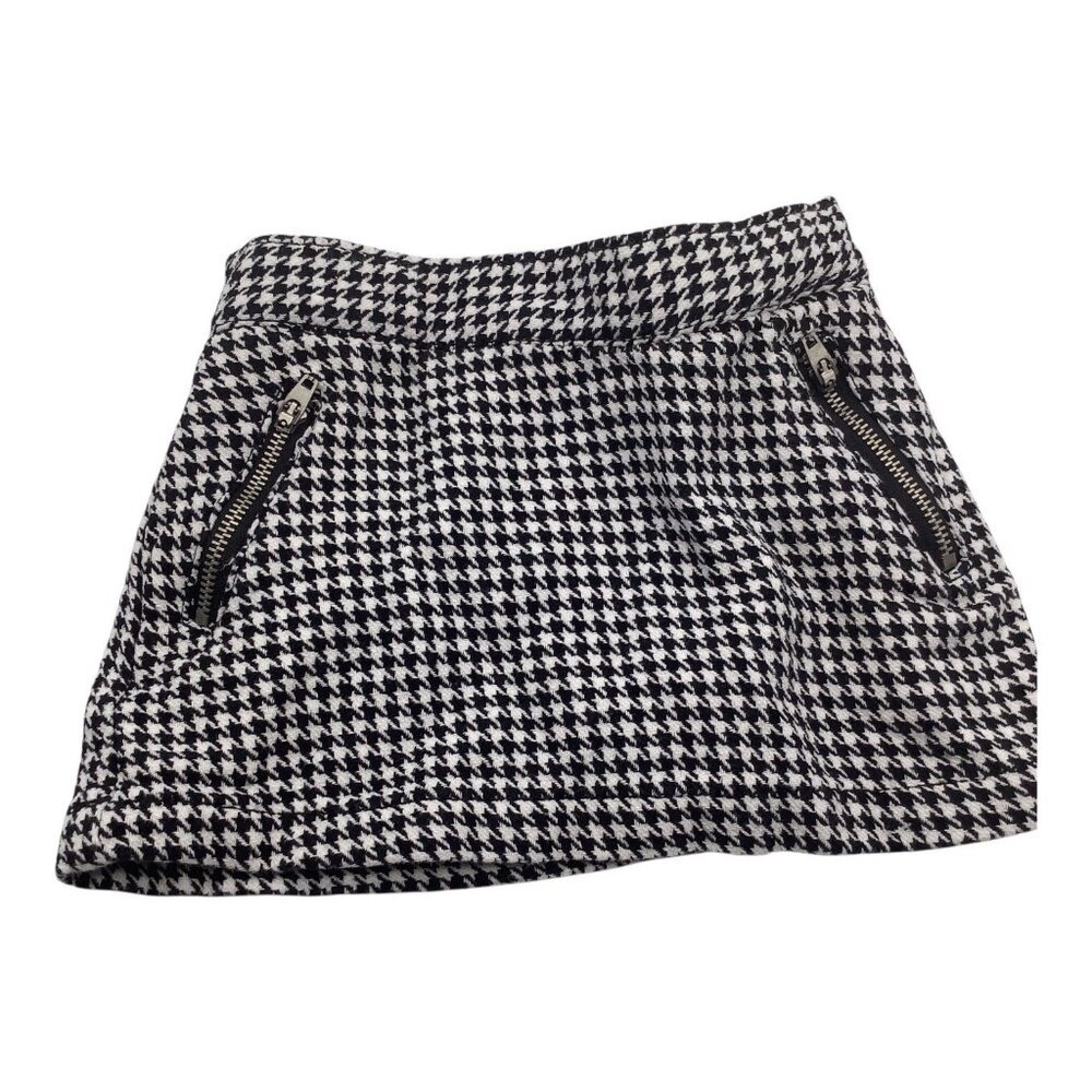 Touchskins Baby Girl Houndstooth Skort Cotton Skirt‎ Zipper Pockets Size 12M
